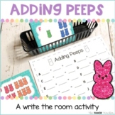 Adding Peeps Write the Room | A Spring or Easter Math Center