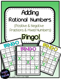 Adding Rational Numbers (Positive & Negative Fractions & M