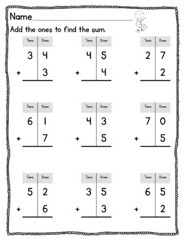 Adding & Subtracting 2 Digit Numbers by Becca Giese | TpT