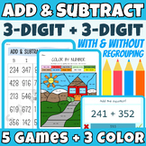 Adding & Subtracting 3-Digit Numbers WITH and WITHOUT Regr