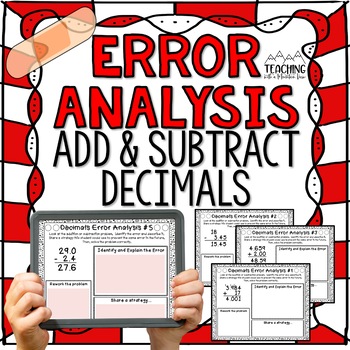 Preview of Adding and Subtracting Decimals Error Analysis