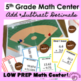 Adding & Subtracting Decimals Hands-on Interactive Game or
