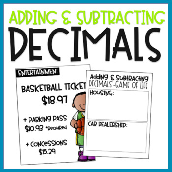 Preview of Adding & Subtracting Decimals: The Game of Life