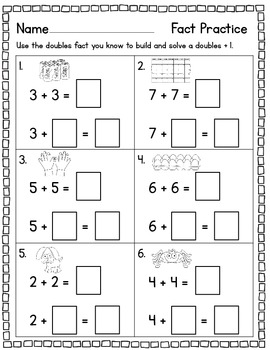 Adding & Subtracting Doubles by Becca Giese | Teachers Pay Teachers