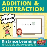Adding & Subtracting Fractions Distance Learning | Add & S