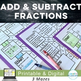 Adding & Subtracting Fractions & Mixed Numbers with Like D