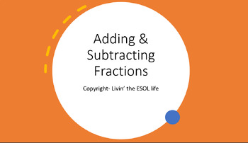 Preview of Adding Subtracting Fractions Unlike Denominators Unit Lessons and TEST