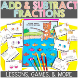 Adding & Subtracting Fractions: Like Denominators Lessons 