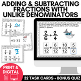 Adding & Subtracting Fractions with Unlike Denominators 5.NF.1