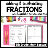 Adding & Subtracting Fractions with Unlike Denominators, A
