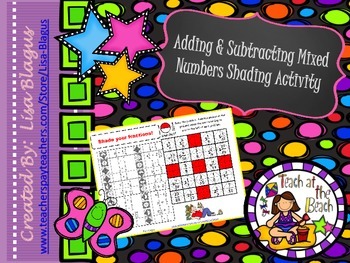 Preview of Adding, Subtracting Fractions with Unlike Denominators Fun Activity