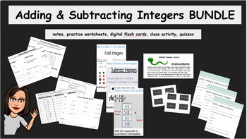 Preview of Adding & Subtracting Integers BUNDLE