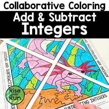 Preview of Adding & Subtracting Positive & Negative Integers Coloring Worksheet