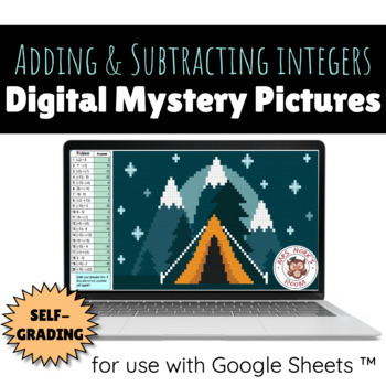 Preview of Adding and Subtracting Integers Digital Mystery Pictures