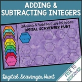 Adding & Subtracting Integers Digital Scavenger Hunt