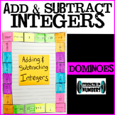 Adding Subtracting Integers Dominoes Puzzle for Interactiv