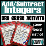 Adding & Subtracting Integers Scoreboard Method Dry Erase 