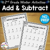 Adding & Subtracting Mentally within 20 Worksheets