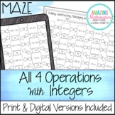 Adding, Subtracting, Multiplying, and Dividing Integers Ma