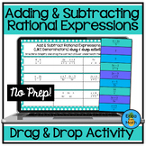 Adding & Subtracting Rational Expressions Digital Drag & D