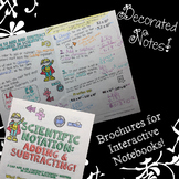 Adding & Subtracting Scientific Notation - Decorated Notes