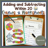 Adding & Subtracting Within 20 With Math Worksheets & Answer Keys