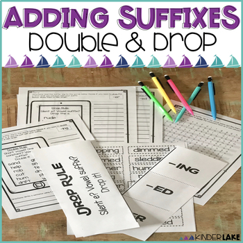 Preview of Adding Suffixes with the Double & Drop Rule 