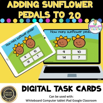 Preview of Adding Sunflower Pedals to 20 Digital Boom Task Cards