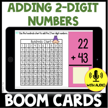 Preview of Adding Tens and Ones | BOOM CARDS™ 
