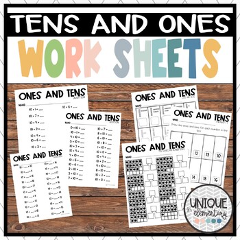 Preview of Adding Tens and Ones- Teen Numbers (number bonds, ten frames, tens/ones, etc.)