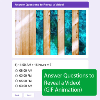 Adding Time (Hours) - Google Forms Math Game | Distance Learning by ...