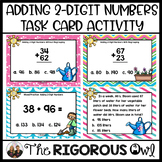 Adding Two Digit Numbers With and Without Regrouping Task Cards