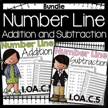 Preview of Bundle Add and Subtract Using a Number Line