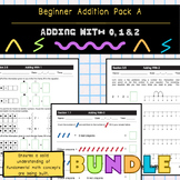 Adding With 0, 1 & 2: Beginner Addition Skills Bundle