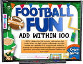 Adding Within 100 Football Fun Smart Board Game