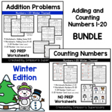 Adding and Counting Numbers 1 - 20 BUNDLE ~ Winter Edition