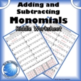 Adding and Subtracting Monomials with a degree of 1 - Ridd