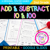 Add & Subtract 10 & 100 2nd Grade 2.NBT.B.8  More & Less M
