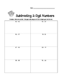 Adding and Subtracting 2-Digit Numbers Practice Worksheets--3!