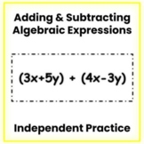 Adding and Subtracting Algebraic Expressions