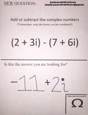 Adding and Subtracting Complex Numbers Scavenger Hunt