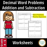 Adding and Subtracting Decimal Word Problems