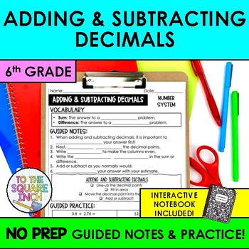 Preview of Adding and Subtracting Decimals