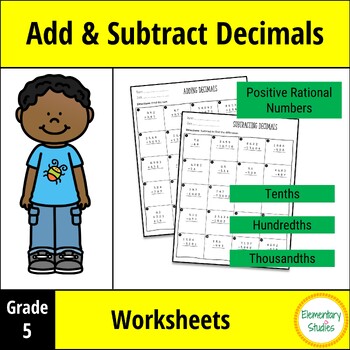 Preview of Adding and Subtracting Decimals - 5th Grade