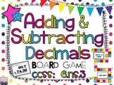 Adding and Subtracting Decimals Board Game