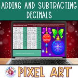 Adding and Subtracting Decimals Christmas 5th Grade Math P