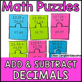 Adding and Subtracting Decimals Game | Matching Math Cente