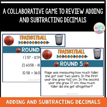 Super Bowl Shuffle Game (Adding and Subtracting Decimals)