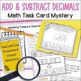 Adding and Subtracting Decimals Math Task Card Mystery - S