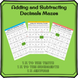 Adding and Subtracting Decimals Mazes